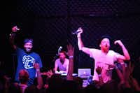 Seattle alt-hip-hop artist Astronautalis — a.k.a. Andy Bothwell, right — used to show off his freestyle prowess at Denton venues when he was a college student in Dallas. He’ll play on Oaktopia’s main stage just off the Square on Saturday.Courtesy photo