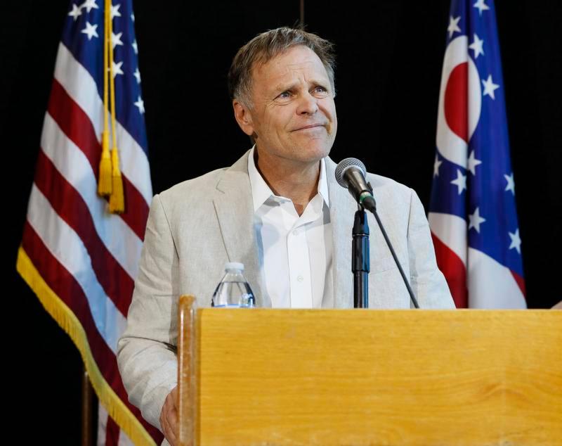Fred Warmbier father of Otto Warmbier a University of Virginia student who was imprisoned in North Korea speaks during a news conference Thursday at Wyoming High School in Cincinnati