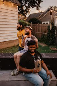 From top: Taylor Higginbotham, Brad McKenzie, and Javoris James are Denton comics. The three men have performed at Killer's Tacos and are devoted to building Denton's comedy scene.Lindsey Hanley