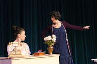 Katie Moyes Williams, left, plays the title role in Music Theatre of Denton’s Gypsy, while Maria Valastro Harris — with lungs of brass — stars as her mother, Rose.David Minton - DRC