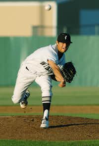 Guyer senior Connor Garcia (14) throws against Keller, Tuesday, April 17, 2012, in Denton, Texas.David Minton`