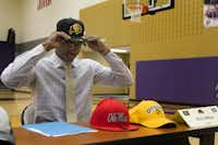 Denton’s Chris Miller chooses Colorado on Wednesday.Photos by Tomas Gonzalez