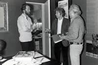 David Carradine, left, and Alejandro Jodorowsky are shown in vintage photos in the documentary “Jodorowsky’s Dune.”