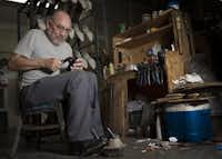 In this Sept. 22 photo, Ramiro Gonzalez assembles a boot at the Maida’s Custom Footwear shop in Houston.Marie D. De Jesus