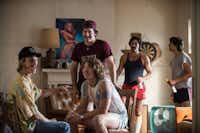 “Everybody Wants Some!!” peeks inside the home of a handful of 1980 college baseball players (Austin Amelio, Tanner Kalina, Forrest Vickery, Tyler Hoechlin and Ryan Guzman).Paramount Pictures/Annapurna Pictures