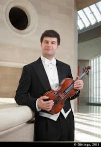 Violinist Nathan Olson will be a featured soloist in the Dallas Symphony Orchestra’s April 7 concert at the University of North Texas.Courtesy photo
