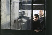 Grant Wilson, left, and Jason Hawes check out more haunts for signs of the supernatural in Ghost Hunt¬ers. The first installment of the series’ seventh season is headed to DVD.SyFy