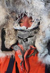 Keith Heger is pictured on his trek to the North Pole with Sebastian Copeland in the documentary “Into the Cold: A Journey of the Soul.”