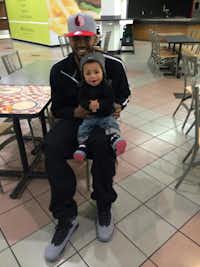 Jordan Williams holds his son, Jaydence Williams.Courtesy photo