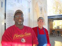 Charlie Miller and Richard Howell are business partners of the reopened Magnolia Station in Pilot Point. The restaurant closed last year for five months.Courtesy photo