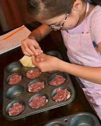 Jianna Garcia puts her culinary skills into practice.