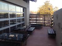 Chef Tim Love’s new restaurant, Queenie’s Steakhouse, features an outdoor patio. The restaurant opens April 4.Courtesy photo